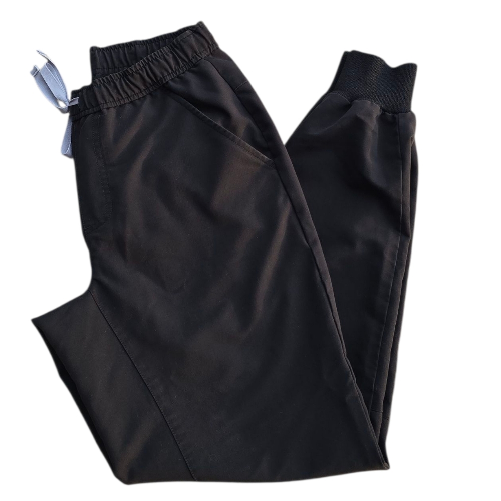 Figs Black Track Pants